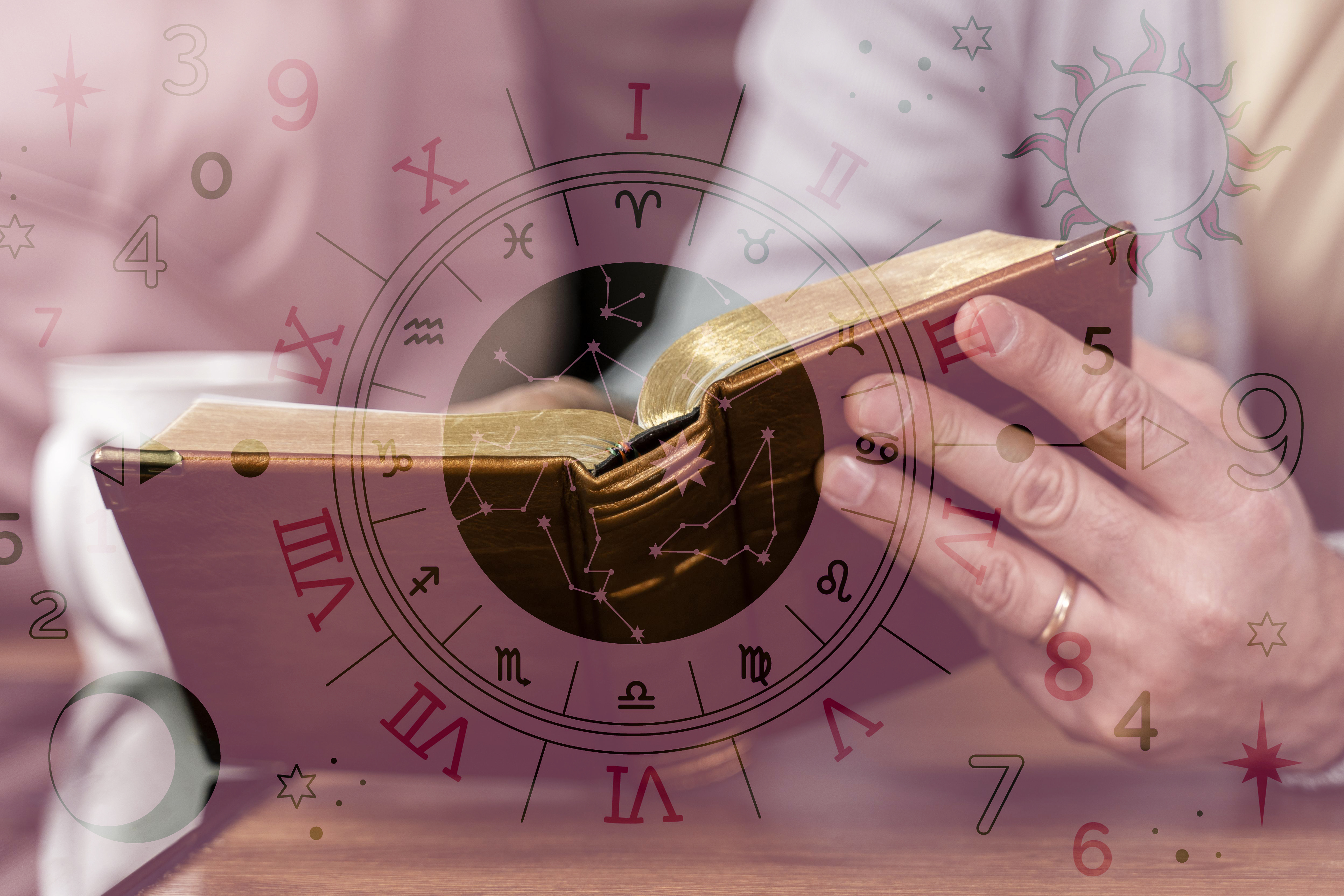 numerology-collage-concept